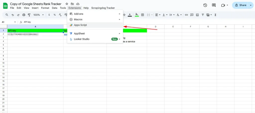 google sheet