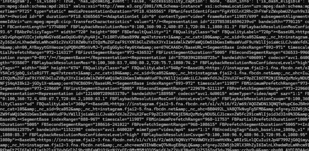 Instagram code