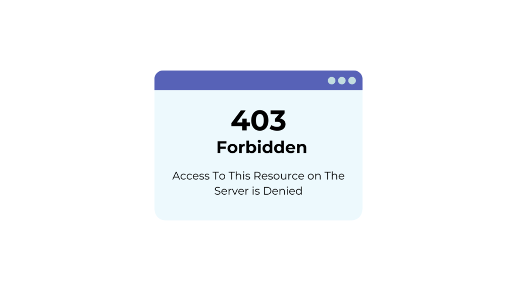 403 Error