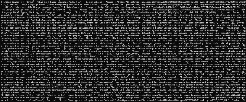 Json response